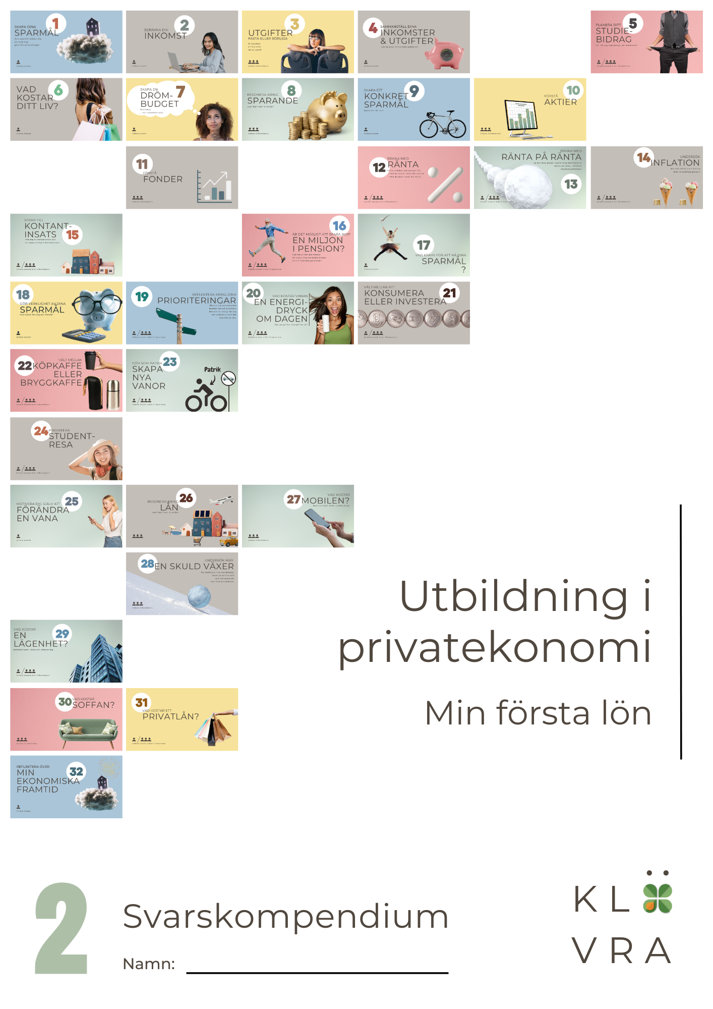 Min första lön - Svarskompendium